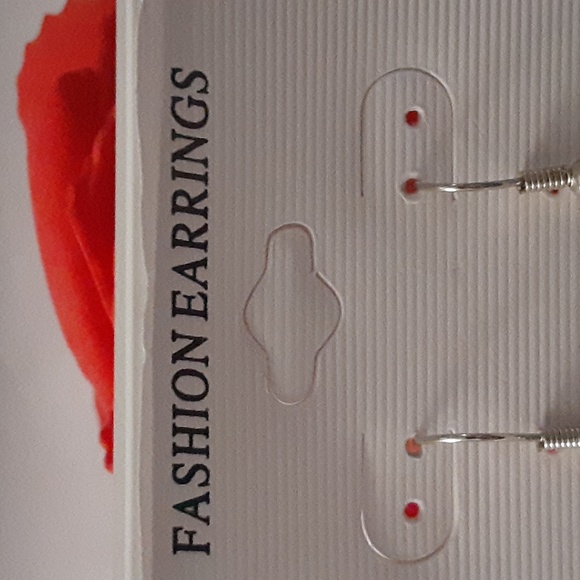 Nwt fashion earrings color yellow double heart earrings - Picture 4 of 4